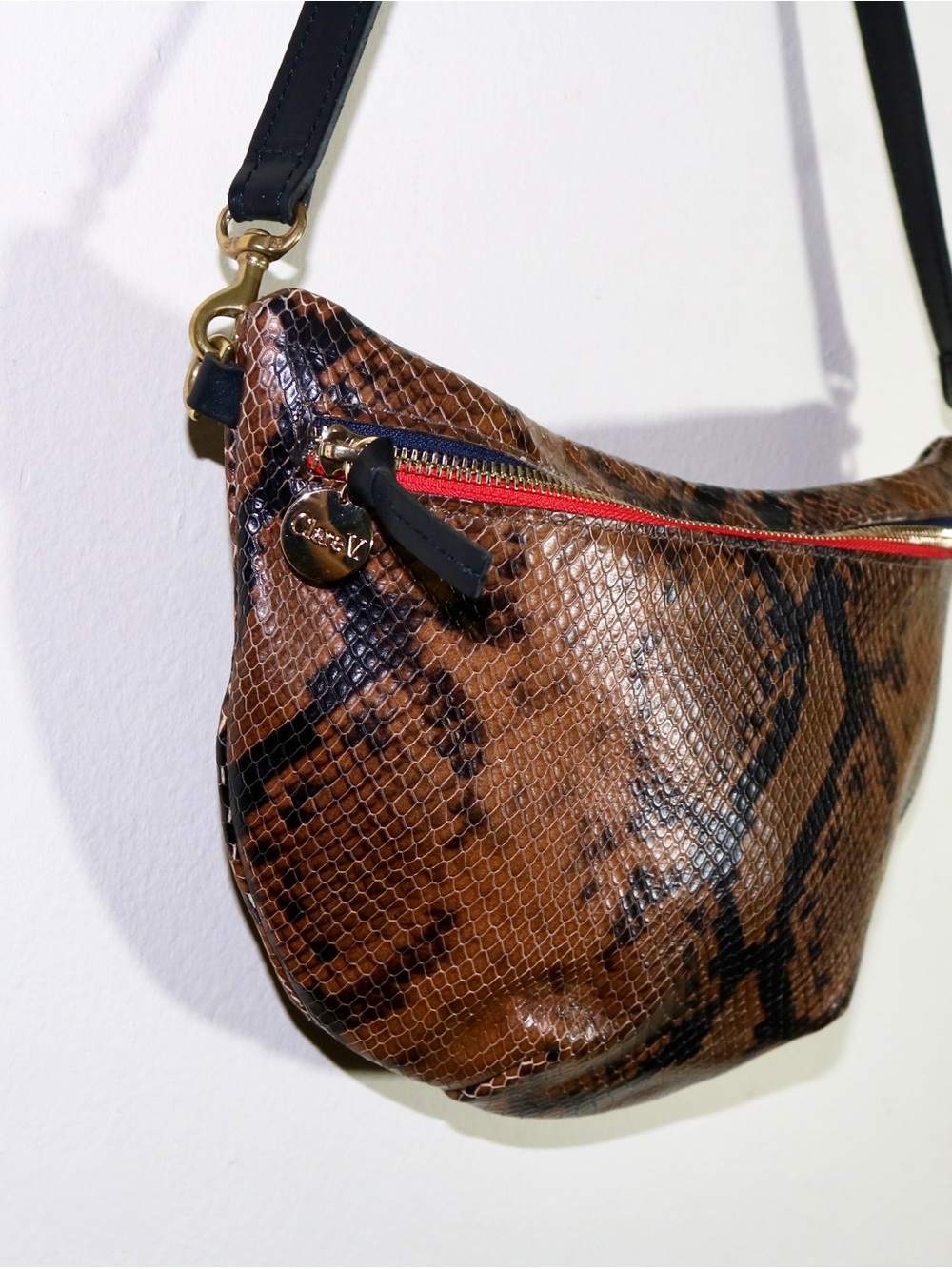 Clare V. Grande Belt Bag in Python - Picture 6 of 16